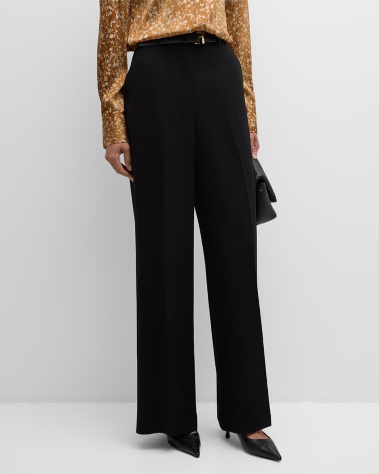 Thames Wide-Leg Crepe Pants by LAFAYETTE 148 NEW YORK