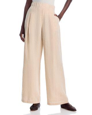 Wide Leg Astor Pleated Pants by LAFAYETTE 148 NEW YORK