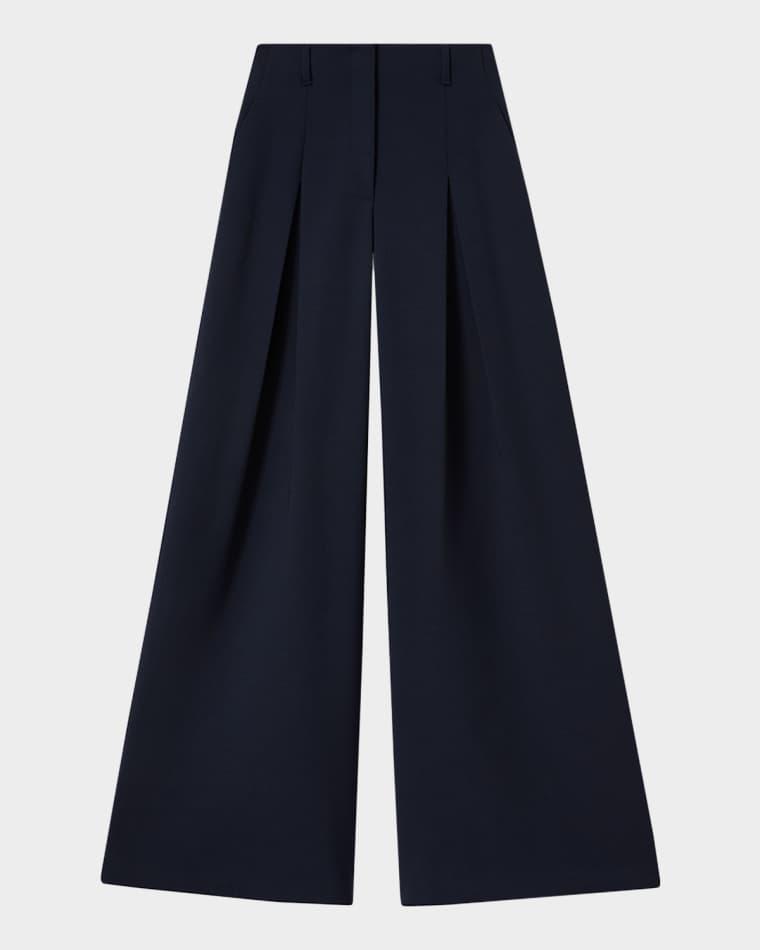 x The Morning Show Warren Wide-Leg Wool Pants by LAFAYETTE 148 NEW YORK