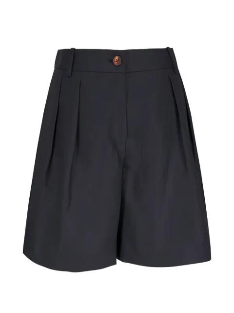 Park pleated linen shorts by LAFAYETTE 148