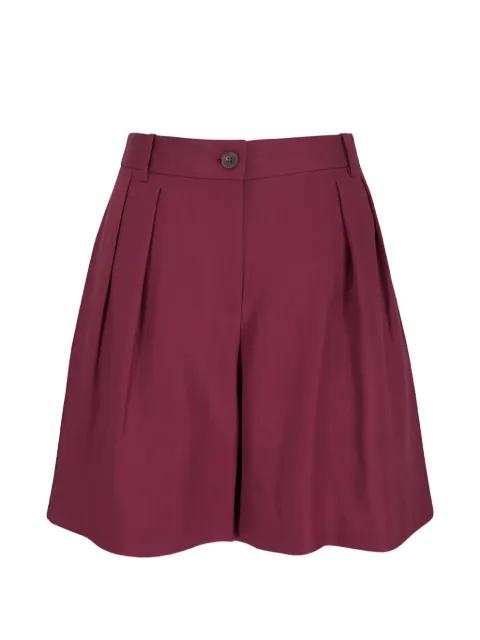 Park pleated linen shorts by LAFAYETTE 148