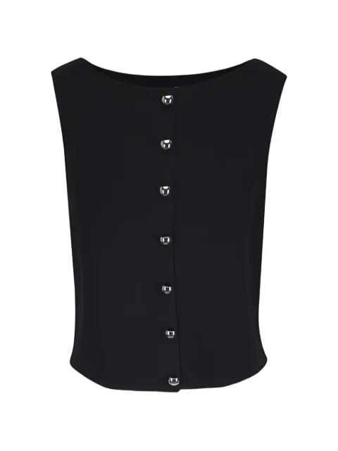 button knit vest by LAFAYETTE 148