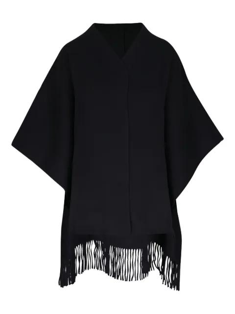 fringe V-neck coat by LAFAYETTE 148