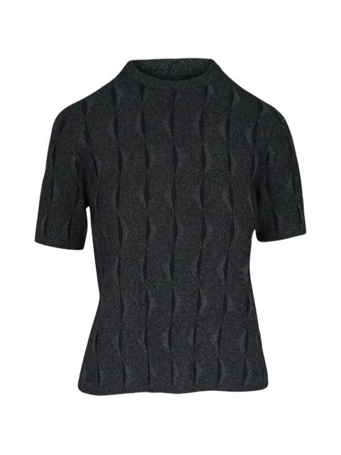 glitter-embellished T-shirt by LAFAYETTE 148