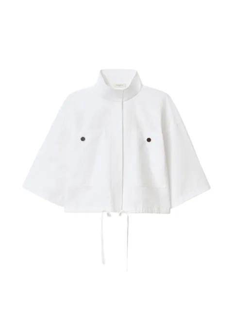 oversized short-sleeve shirt-jacket by LAFAYETTE 148