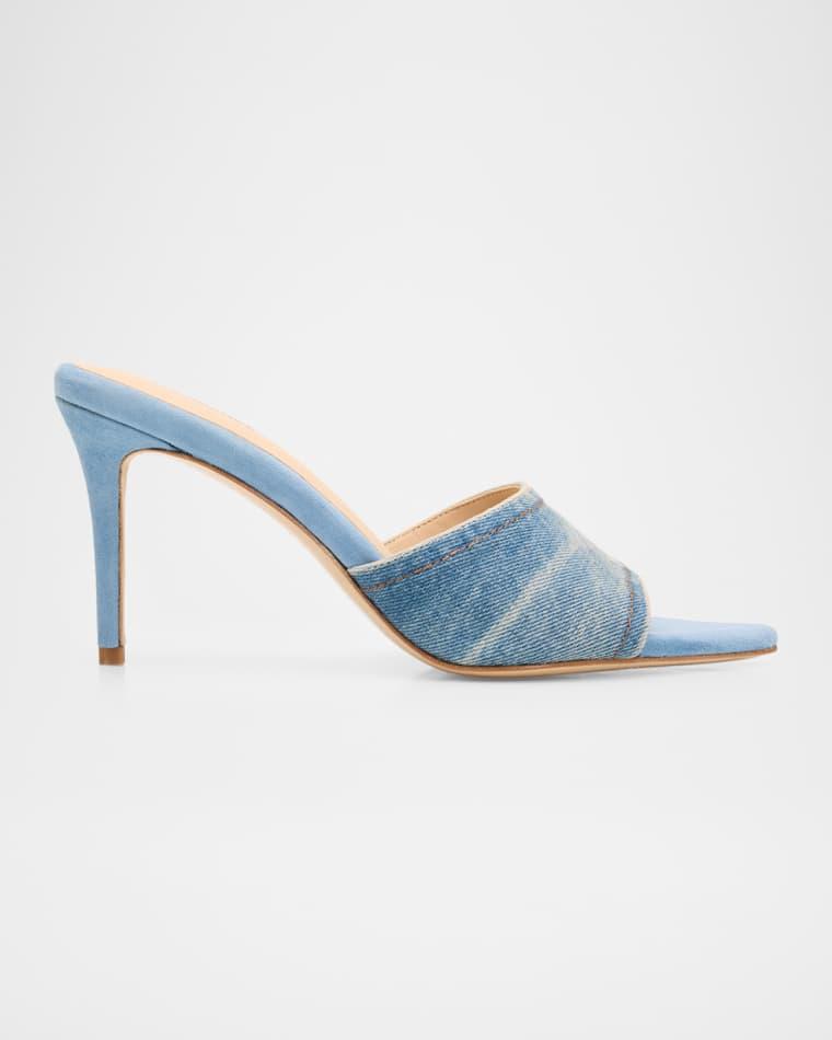 85mm Lolita Denim Mules by L'AGENCE