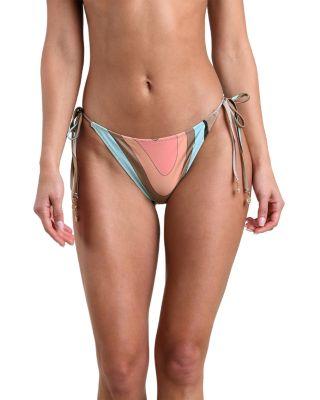 Abstract Swirl Britt Bikini Bottom by L'AGENCE