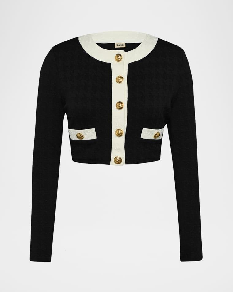 Adaline Colorblock Chic Swim Cardigan by L'AGENCE
