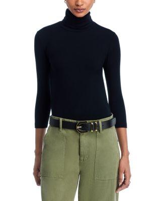 Aja 3/4 Sleeve Turtleneck Tee by L'AGENCE