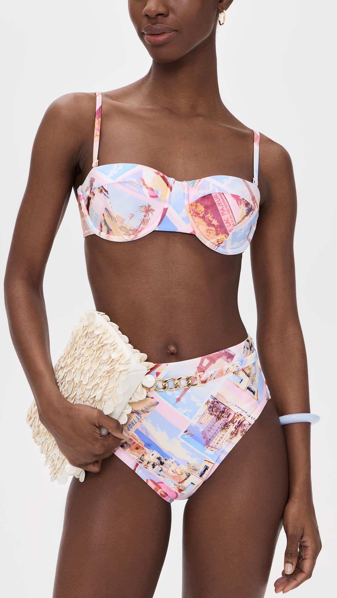 Alexandria Structured Bikini Top by L'AGENCE