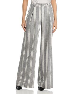 Allanah Stripe Mid Rise Pants by L'AGENCE