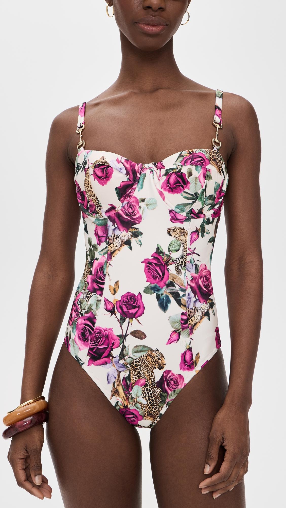Amie Rose Leopard Jungle One Piece by L'AGENCE