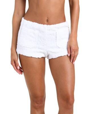 Amiya Ornate Terry Hot Shorts Swim Cover-Up by L'AGENCE