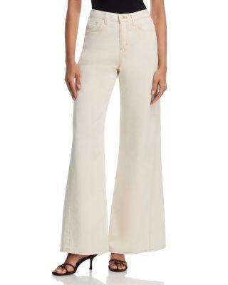 Beau High Rise T Seam Wide Leg Jeans in Macadamia by L'AGENCE