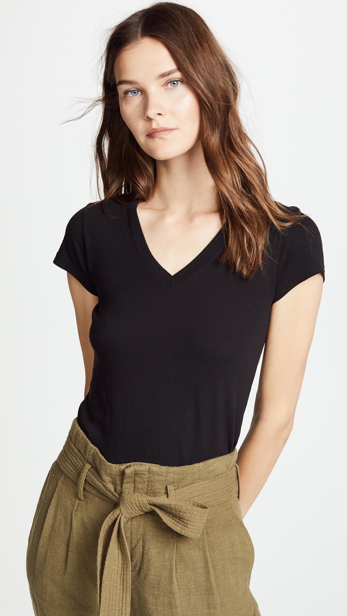 Becca V Neck Tee by L'AGENCE