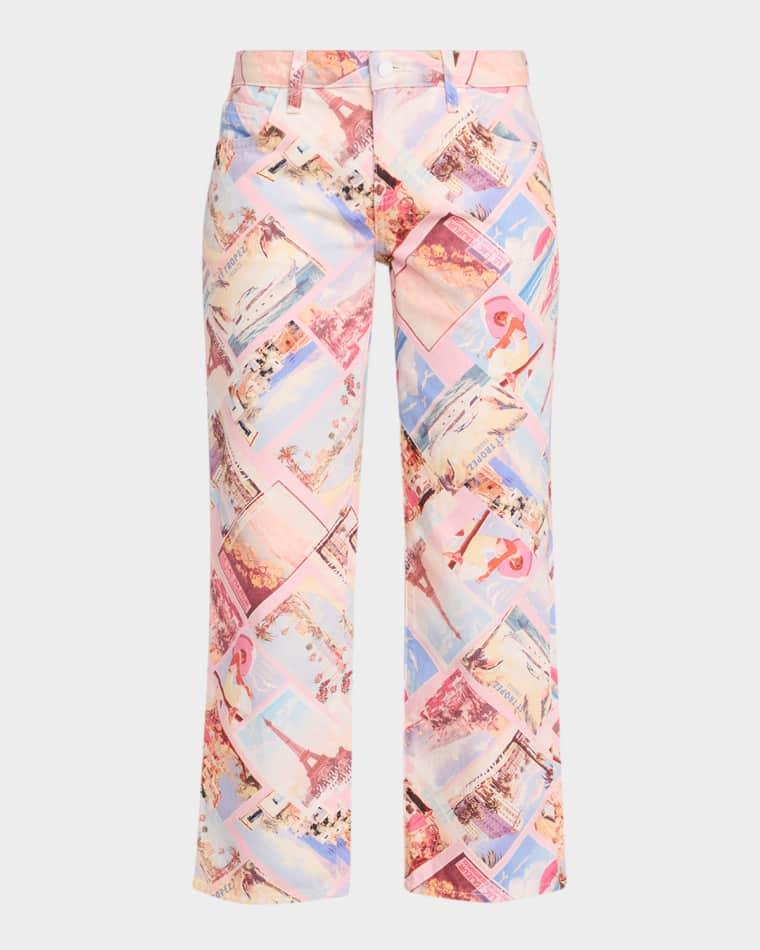 Blaine Low-Rise Crop Straight Jeans by L'AGENCE