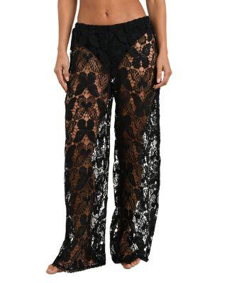Butterfly Crocheted Cover Up Pants by L'AGENCE