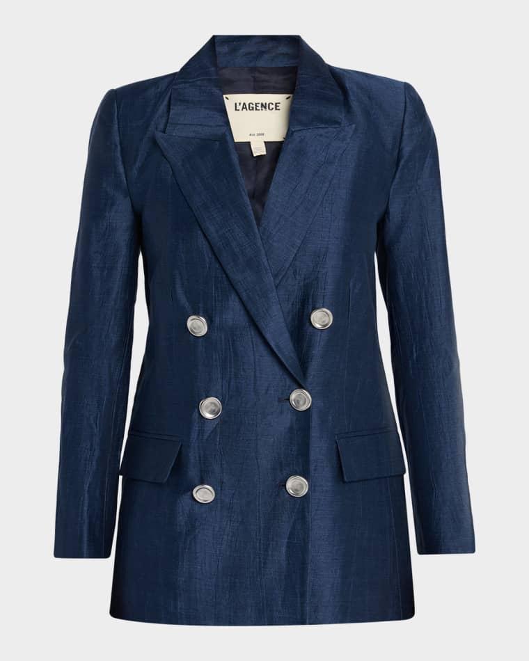 Cambrie Oversized Double-Breasted Blazer by L'AGENCE