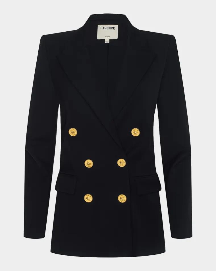 Cambrie Oversized Double-Breasted Blazer by L'AGENCE