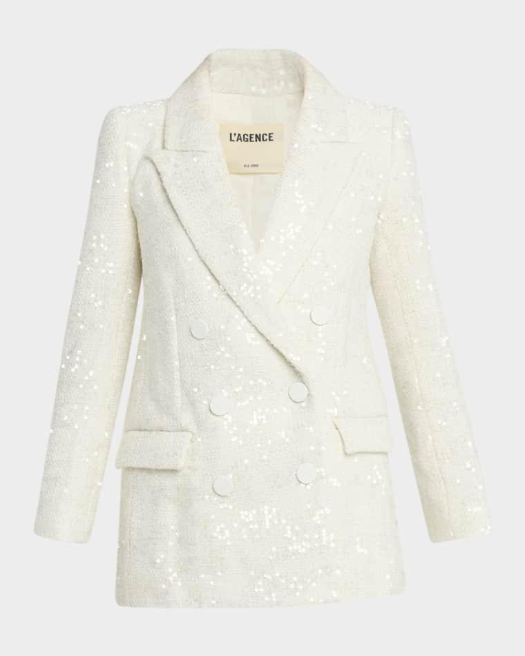 Cambrie Sequined Oversized Blazer by L'AGENCE