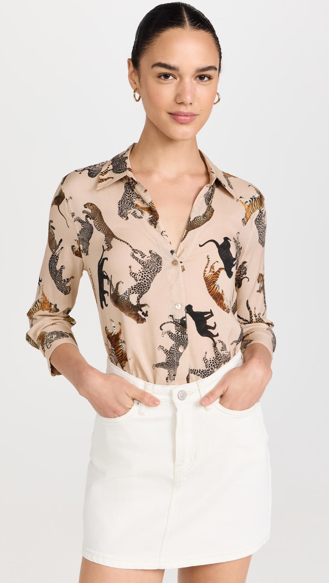 Camille 3/4 Sleeve Blouse by L'AGENCE