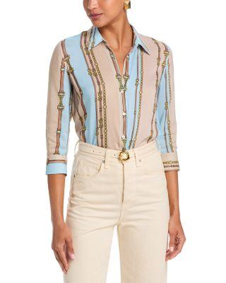 Camille 3/4 Sleeve Blouse by L'AGENCE