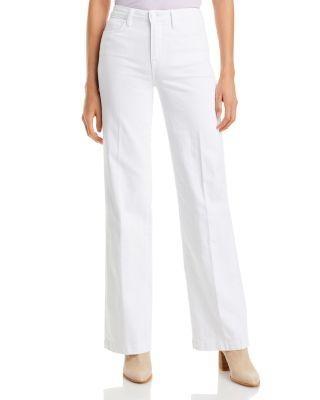 Clayton High Rise Wide Leg Jeans in Blanc by L'AGENCE