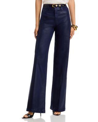 Clayton High Rise Wide Leg Jeans in Deep Midnight by L'AGENCE