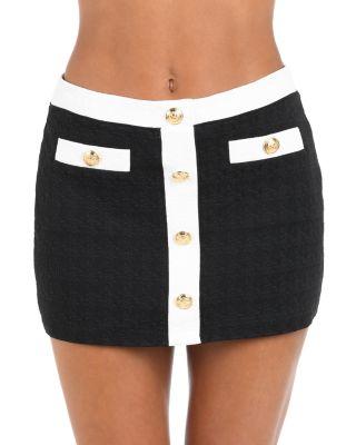 Coco Color Blocked Skirt Cover Up by L'AGENCE