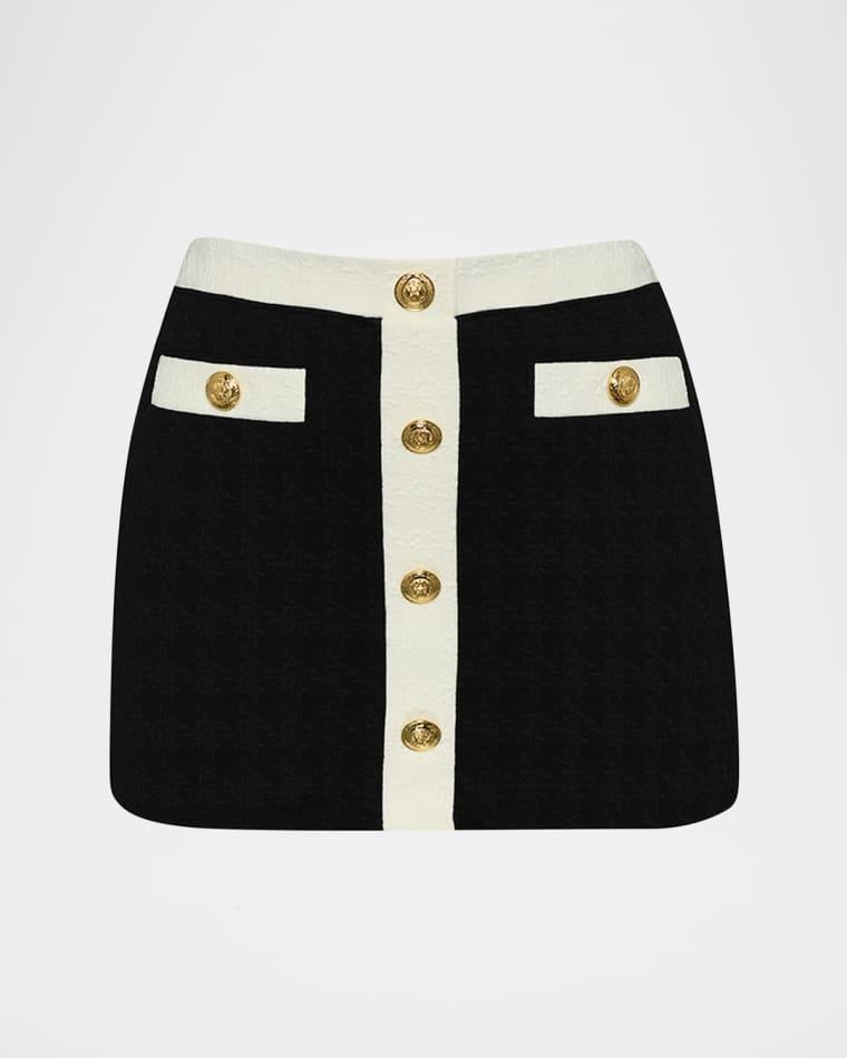 Coco Colorblock Chic Mini Skirt by L'AGENCE