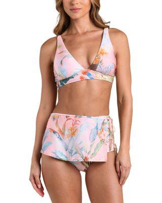 Colorful Palm Lexie Bikini Top & Linda Bikini Bottom by L'AGENCE