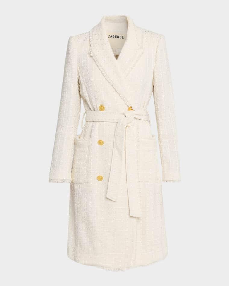 Cooper Tweed Trench Coat by L'AGENCE