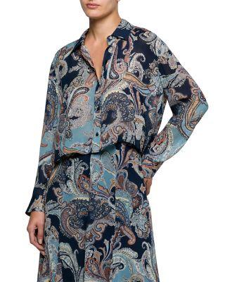 Cosette Crop High Low Shirt by L'AGENCE