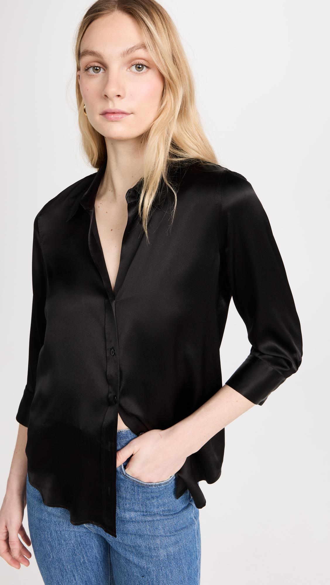Dani 3/4 Sleeve Blouse by L'AGENCE