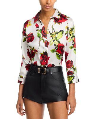 Dani Silk 3/4 Sleeve Blouse by L'AGENCE