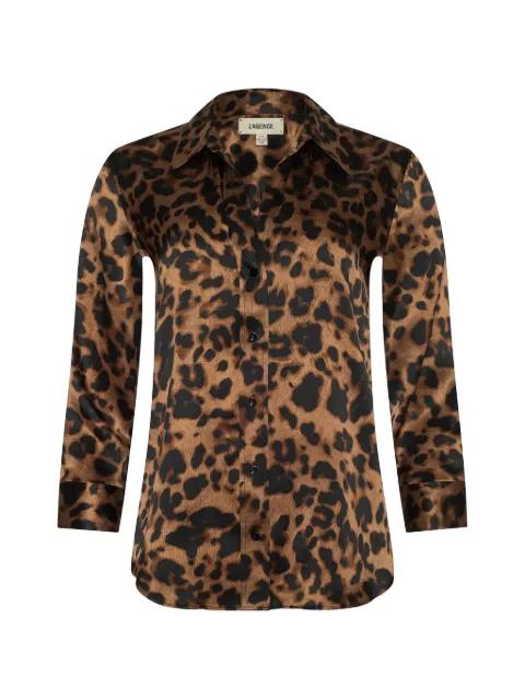 Dani leopard-print blouse by L'AGENCE
