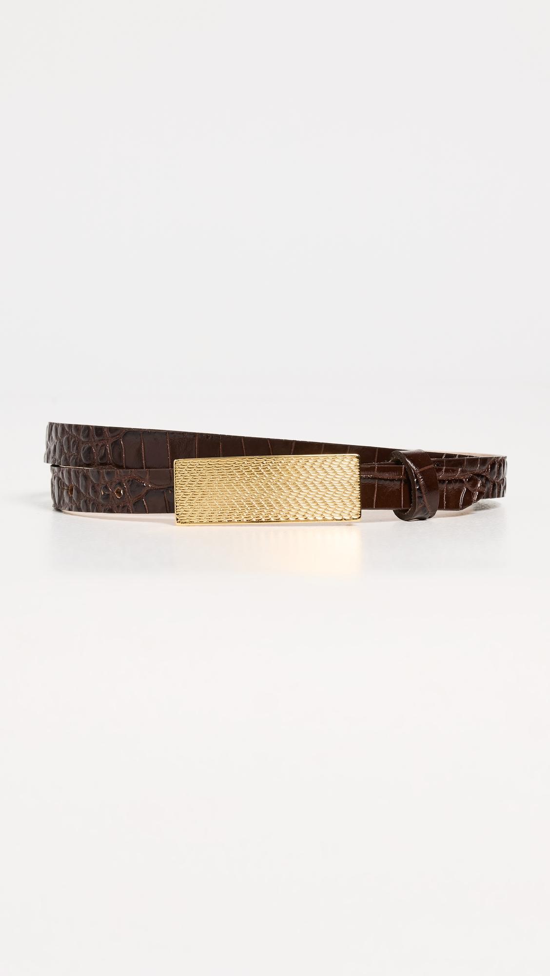 Elyse Textured Leather Belt by L'AGENCE