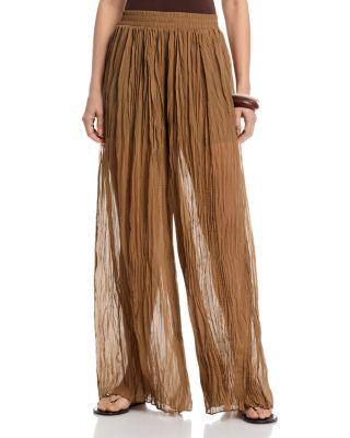 Ethel Crinkle Pleat Pants by L'AGENCE