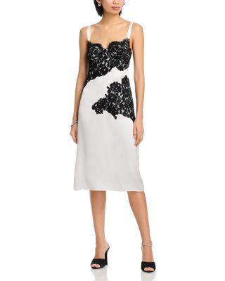 Fenna Silk Lace Appliqu&eacute; Dress by L'AGENCE