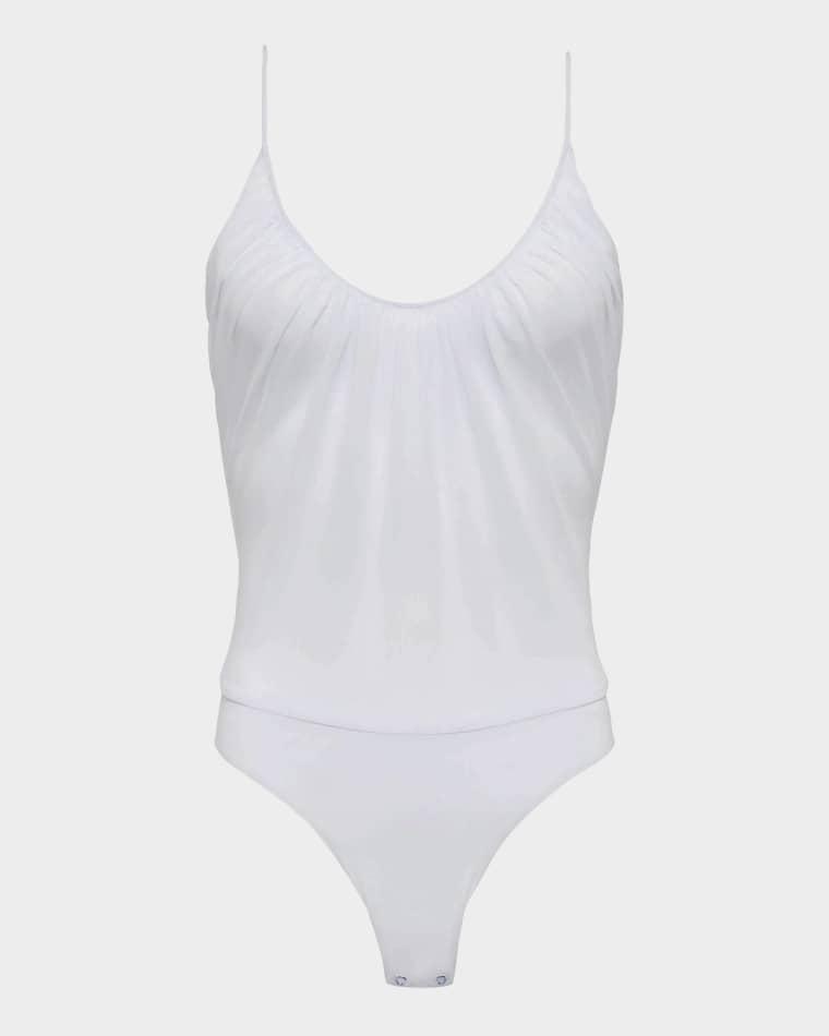 Gelina Ruched Bodysuit by L'AGENCE