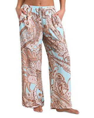 Geraldine Traditional Paisley Cover Up Pants by L'AGENCE