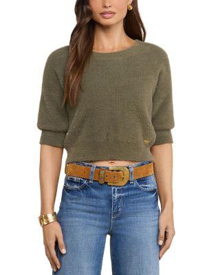 Guinevere Cropped Crewneck Sweater by L'AGENCE