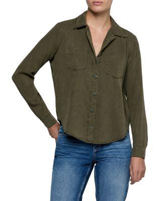 Isla Denim Long Sleeve Shirt by L'AGENCE