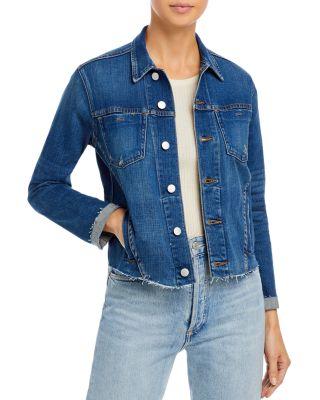 Janelle Slim-Fit Raw Denim Jacket by L'AGENCE