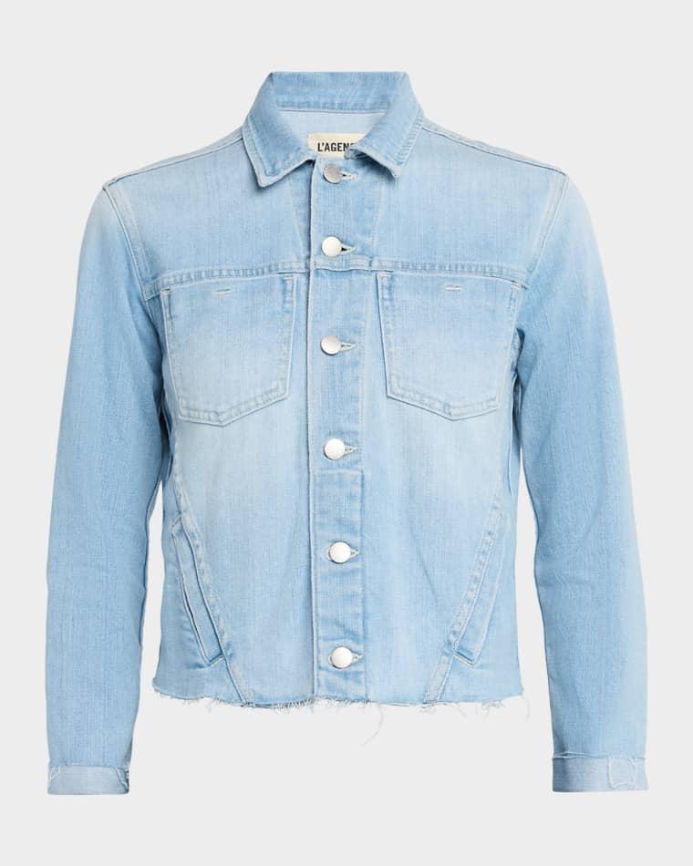 Janelle Slim Raw-Edge Jacket by L'AGENCE