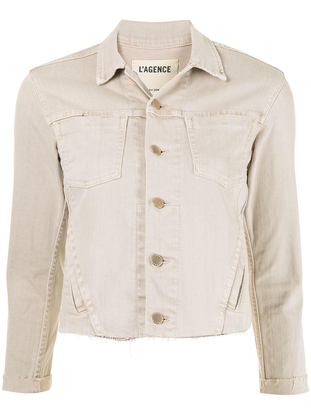 Janelle raw-edge jacket by L'AGENCE