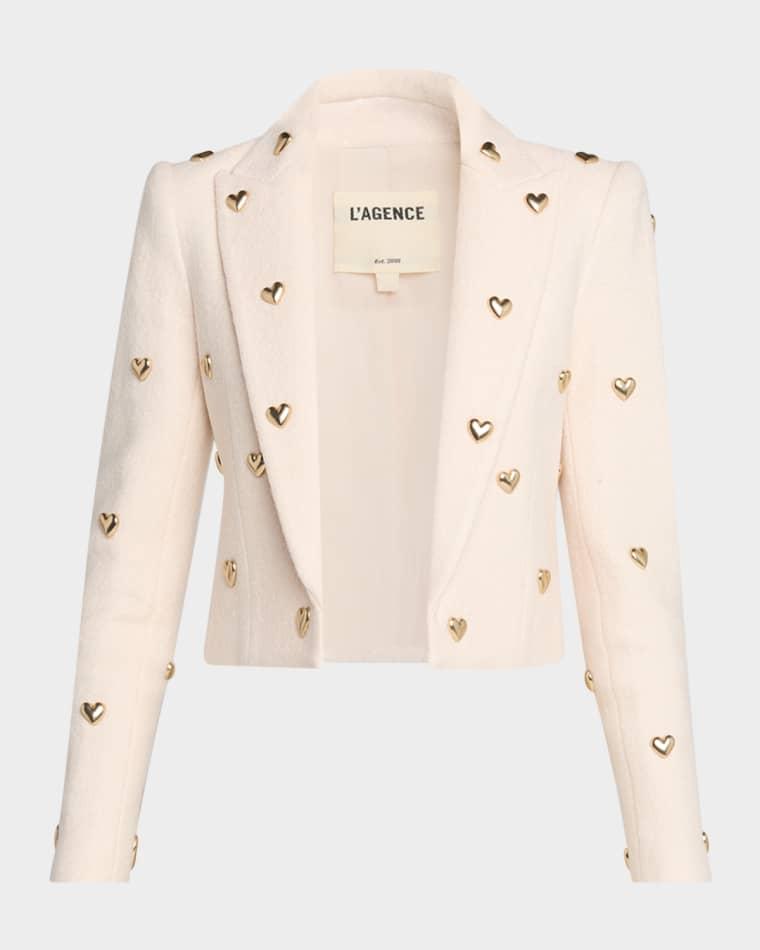 Jen Embellished Cropped Blazer by L'AGENCE