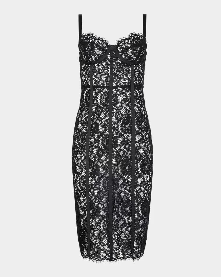 Jennifer Lace Midi Dress by L'AGENCE