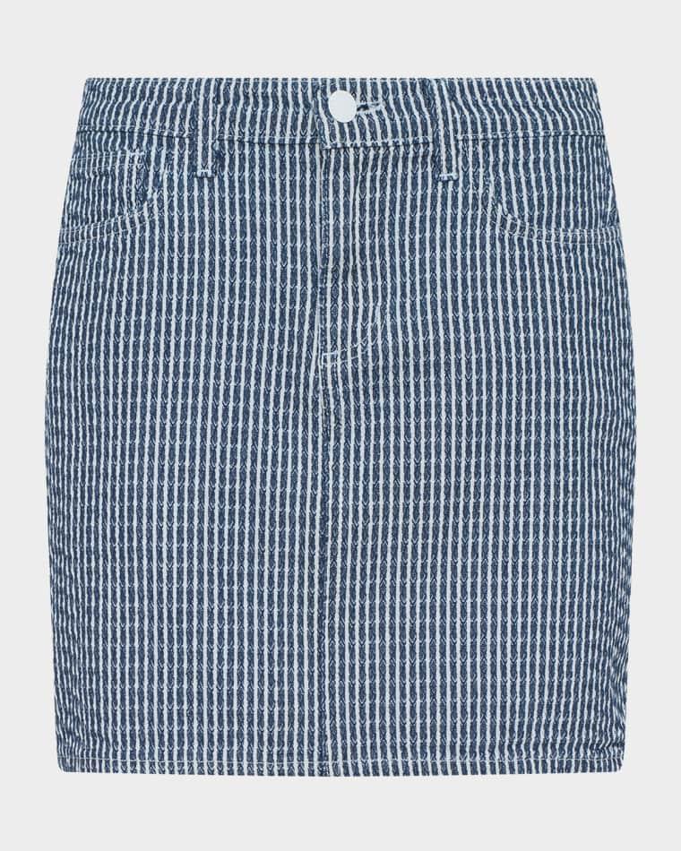 Jolene Stripe Mini Skirt by L'AGENCE