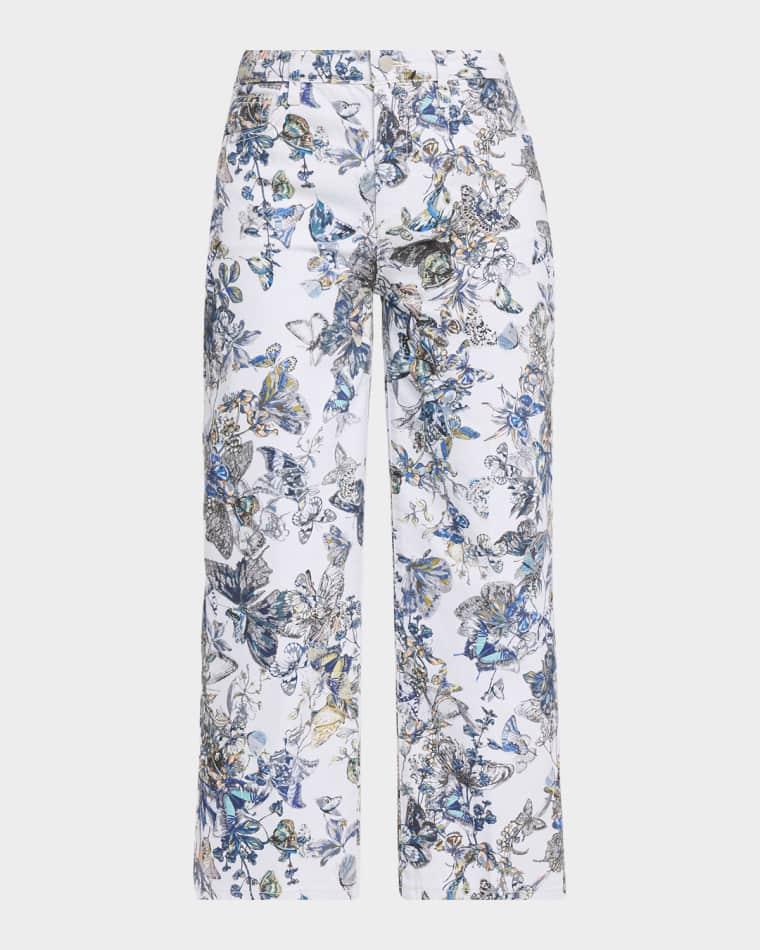 June Ultra-High Rise Straight Cropped Jeans by L'AGENCE
